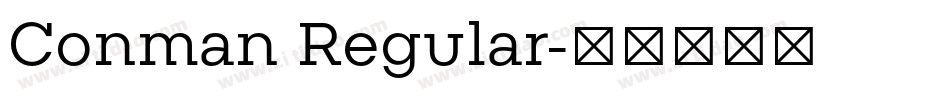 Conman Regular字体转换